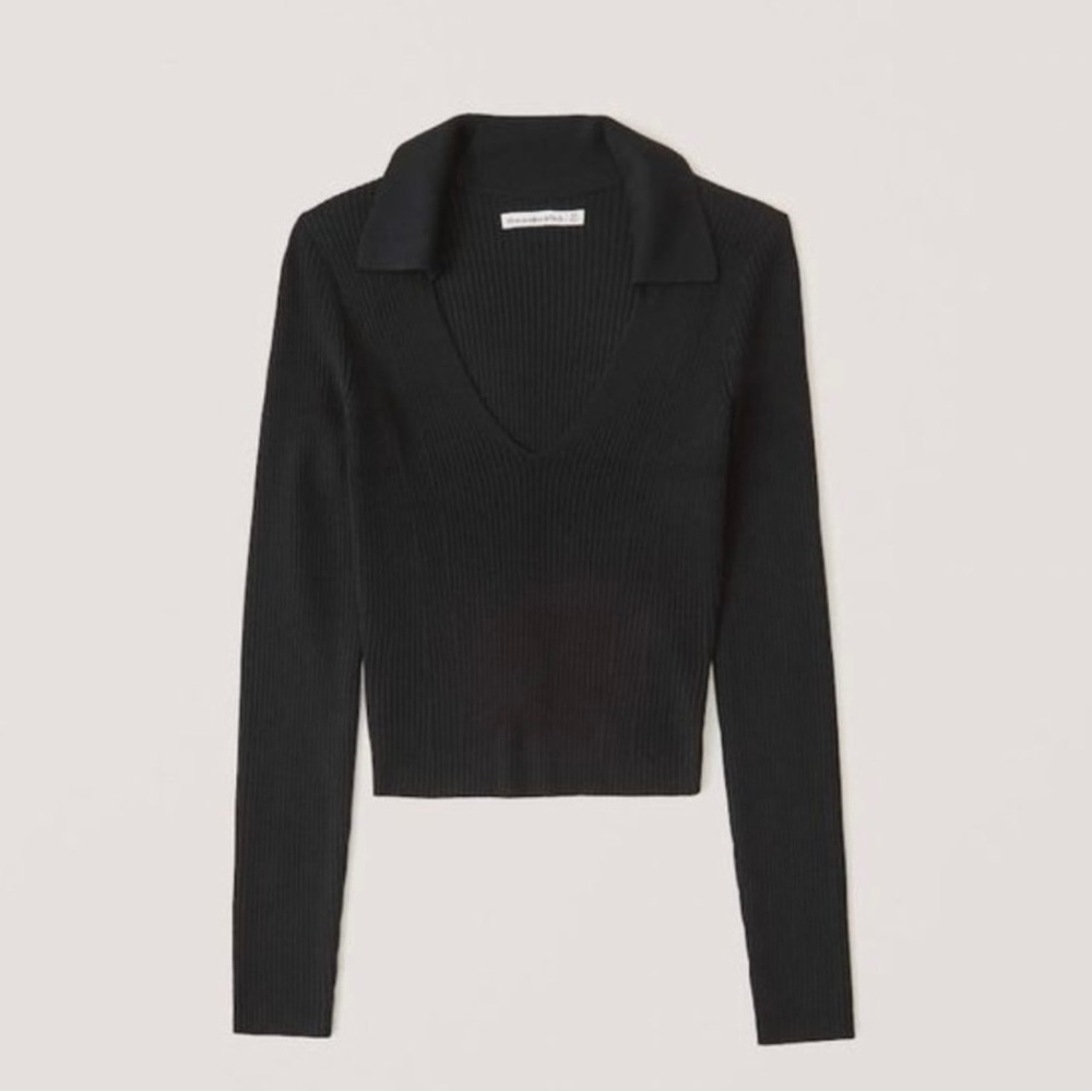 Abercrombie and Fitch elevated rib knit polo